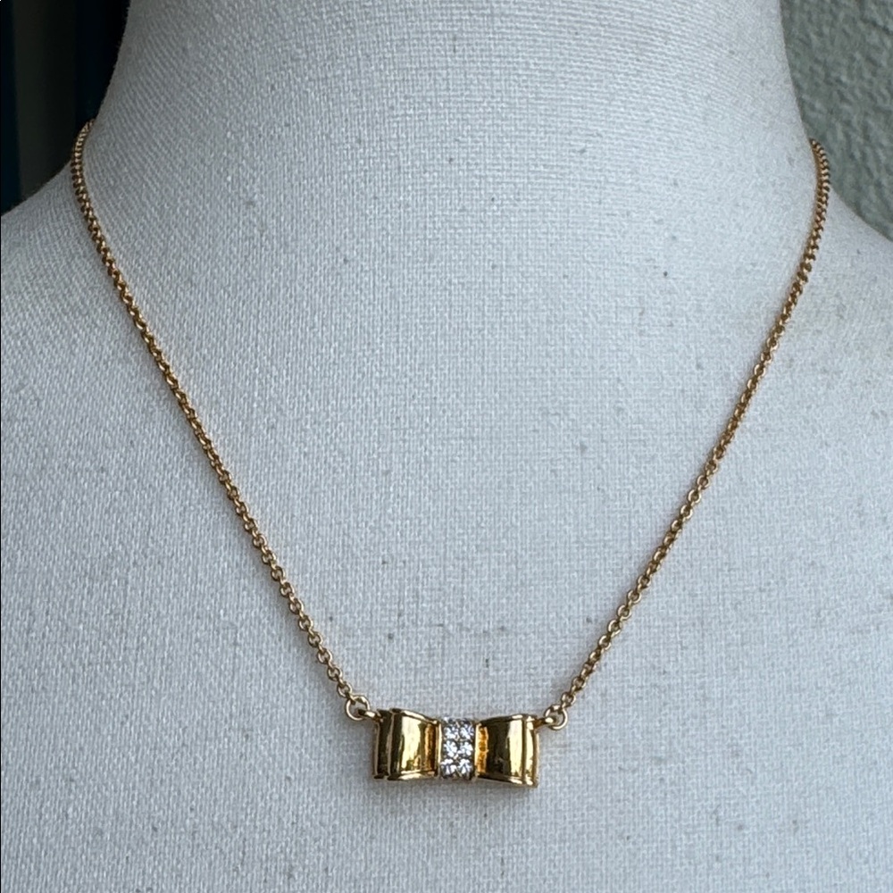 Kate Spade polished bow necklace - NWOT